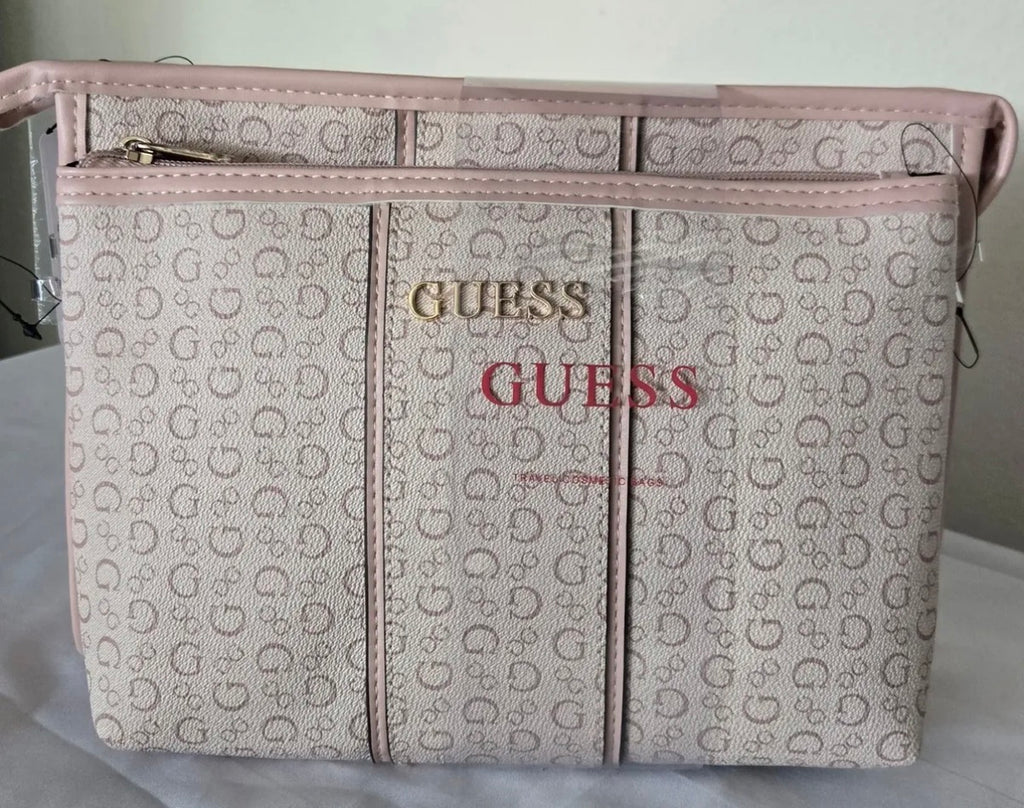 Set 2 pzas Guess Palo De Rosa Cosmetiqueras