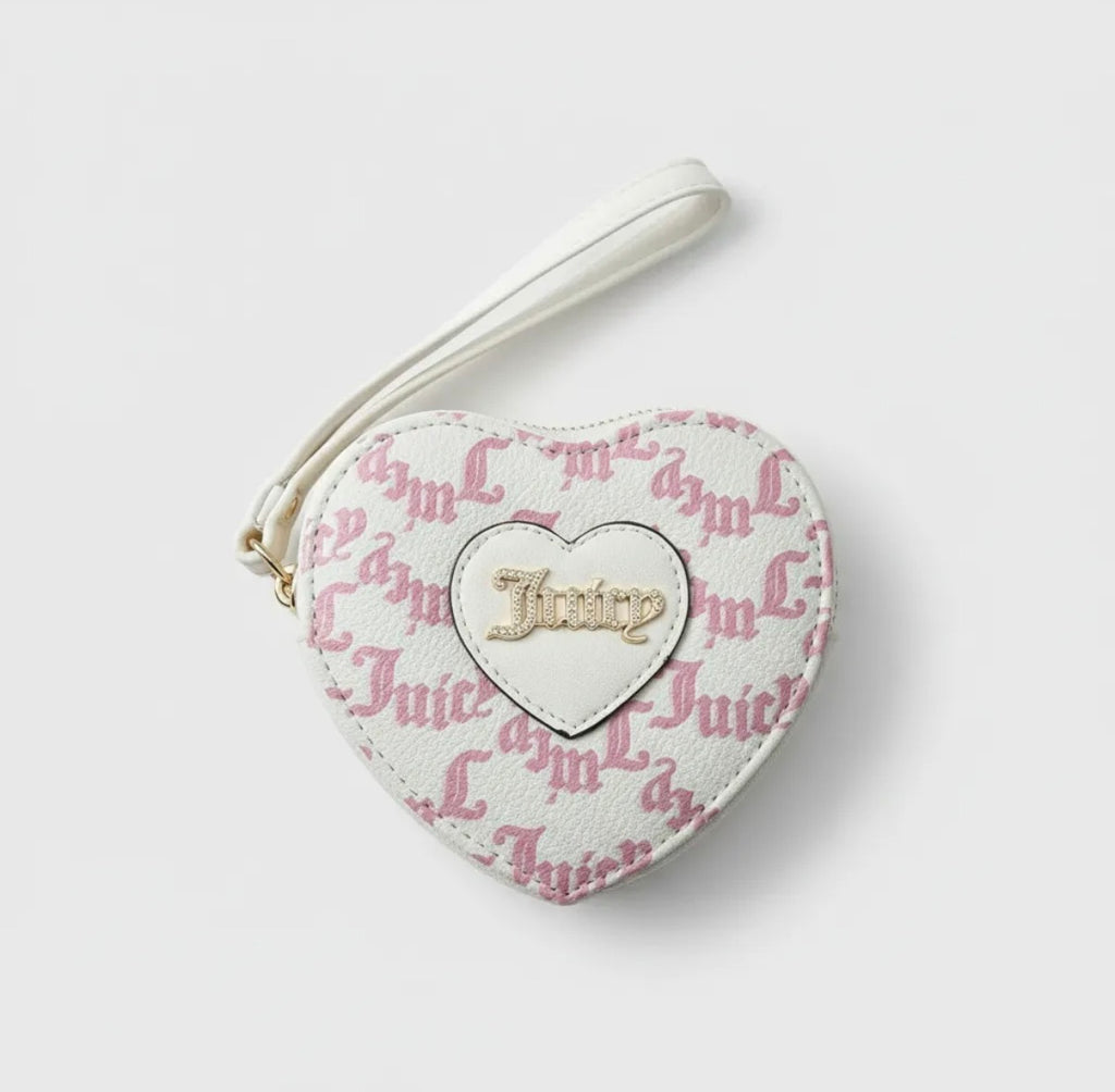 Cartera Juicy Blanca Forma De Corazón