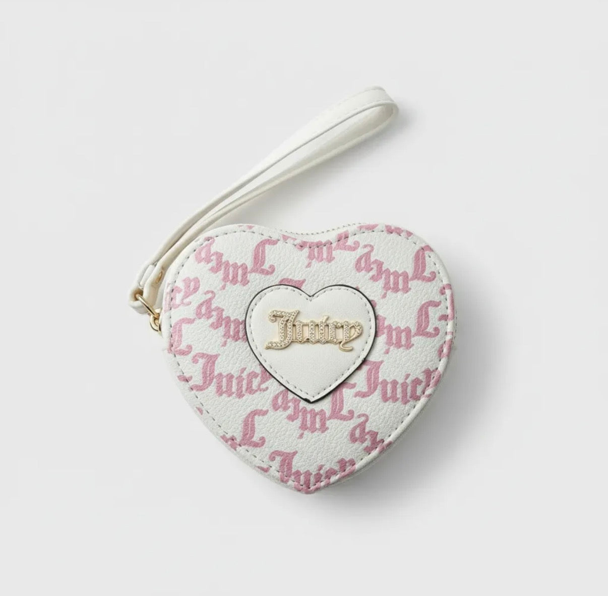 Cartera Juicy Blanca Forma De Corazón