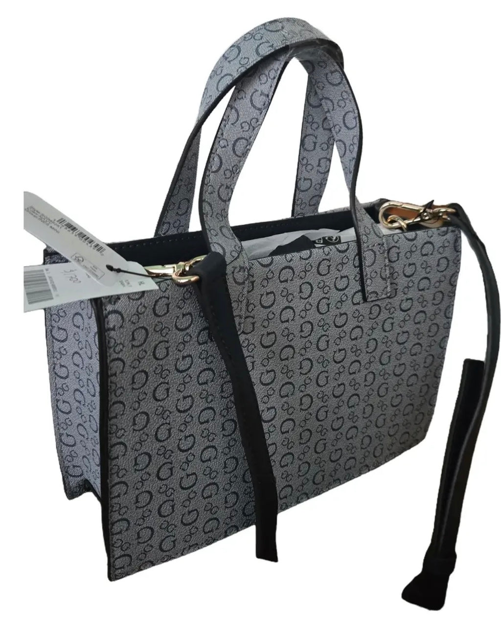 Guess Azul con franjas Crossbody