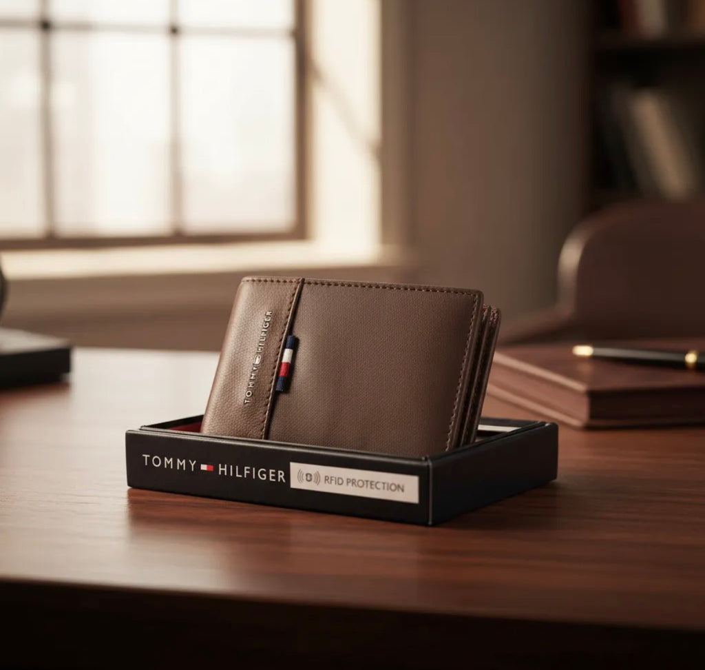 Tommy Hilfiger Billetera Café Para Hlmbre