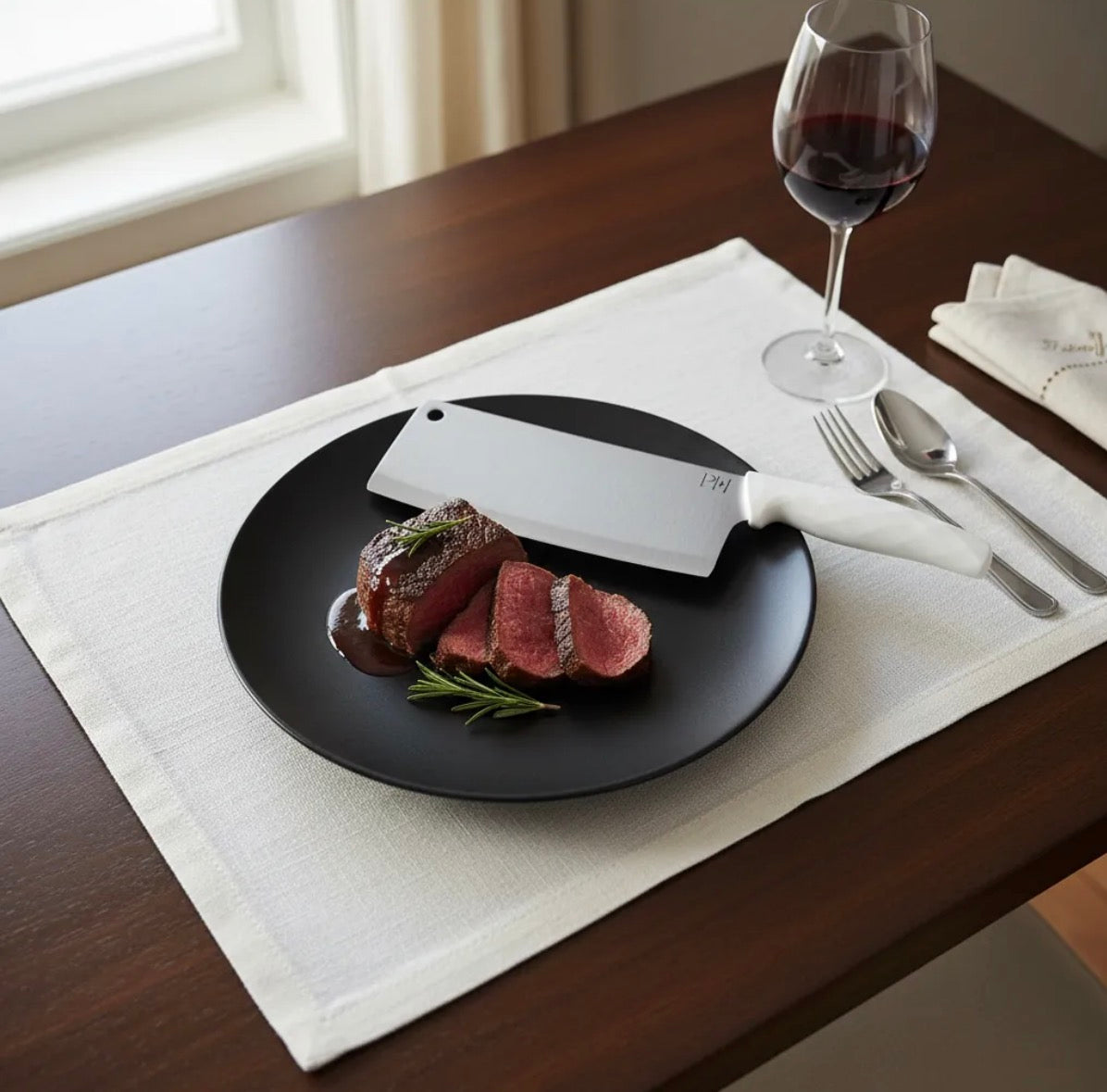 Cuchillo Chino para carnes marca Paris Hilton