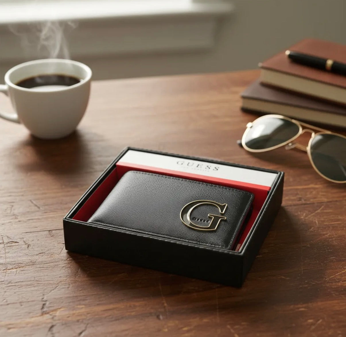 Guess G Cartera Negra Hombre